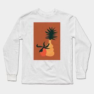 Boho Terracotta Potted Plant 1 Long Sleeve T-Shirt